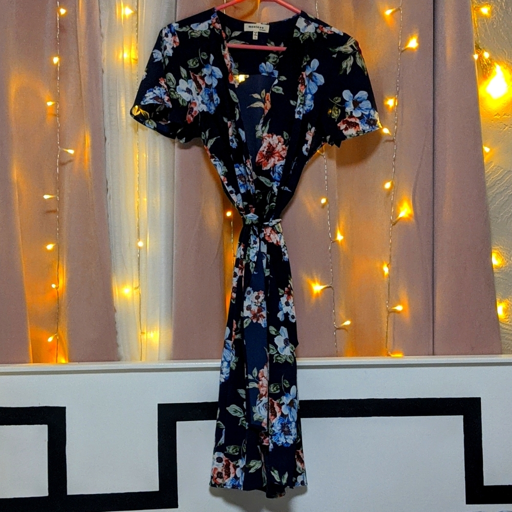 Medium length wrap dress